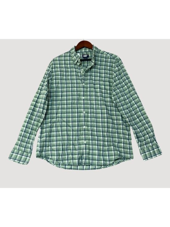 Lands' End Other - NWT Lands' End Mens L Green Plaid Button-Down Shirt